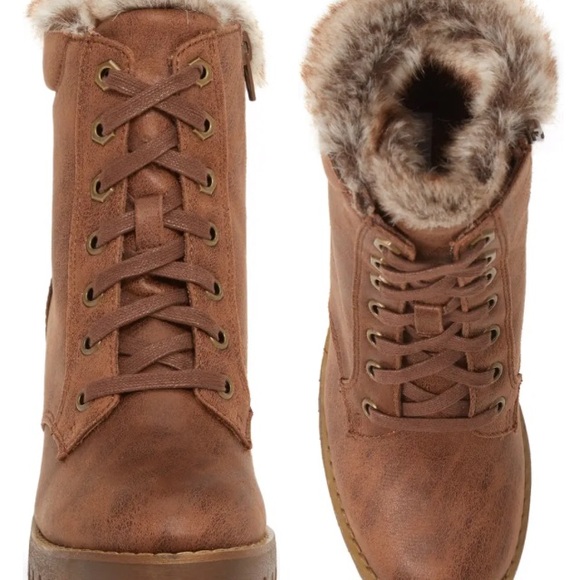 Steve Madden Heeled Faux Fur Trimmed Boot - Picture 3 of 5
